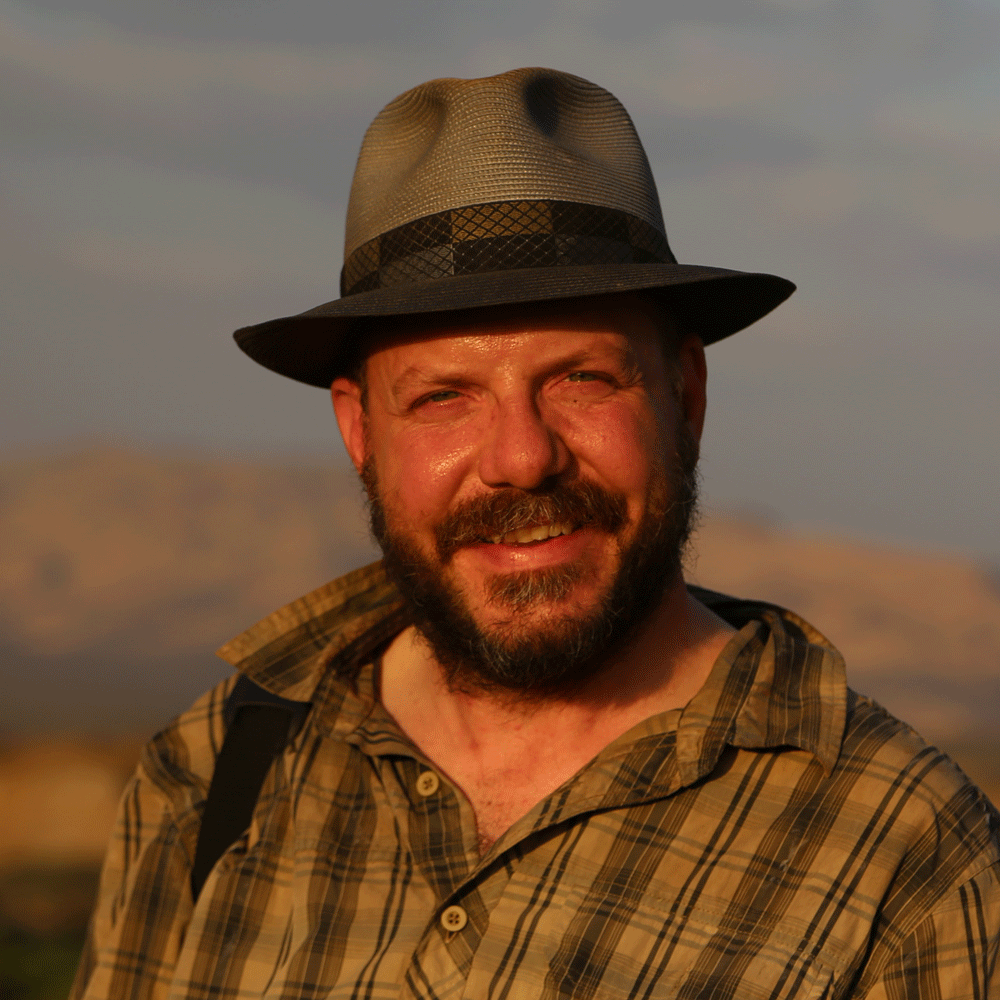 John Hawks at Qafzeh Cave, Israel